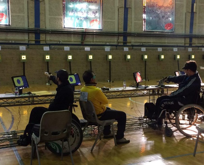 مسابقات کشوری جانبازان و معلولین بر روی ۲۰ خط الکترونیکی پرتابل